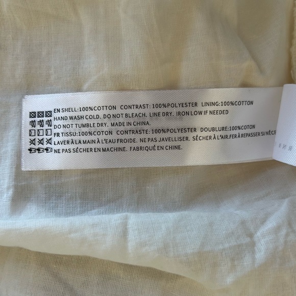 En Saison Tiered Polka Dot Midi Dress Medium Off White Black Anthropologie - Picture 3 of 4